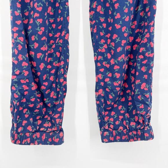 Vineyard Vines Holly Berry Cherry Print Jumpsuit Girls Size 16 Short Sleeve - Picture 5 of 8